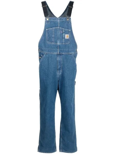 Carhartt WIP комбинезон с нашивкой-логотипом, синий