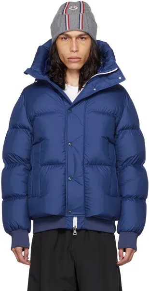 Синий пуховик Moncler Risler