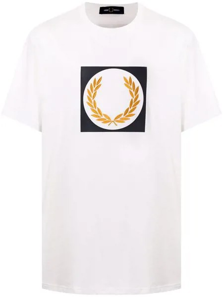 FRED PERRY футболка Laurel Wreath с вышивкой