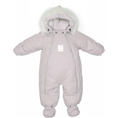 Комбинезон трансформер детский для новорожденных зимний. MaLeK BaBy. Бежевый, 163шм/2 (74 см)