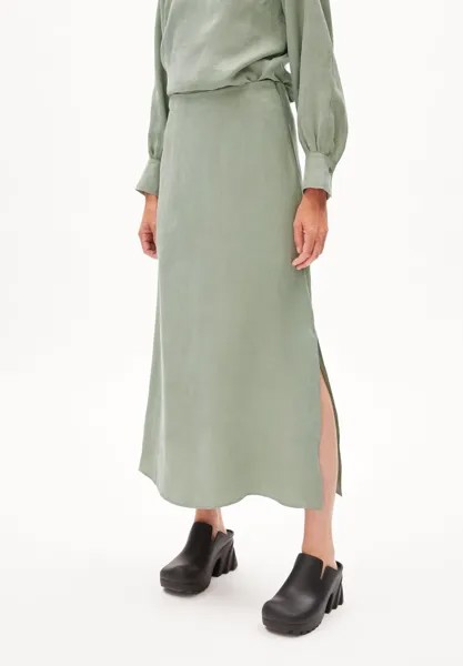 Юбка А-силуэта MILAJAA ARMEDANGELS, цвет grey green