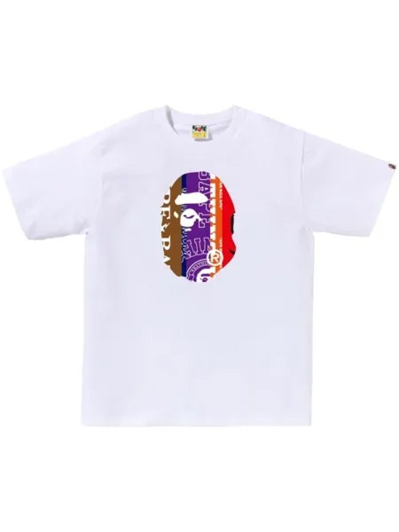Футболка Fans Scarf Ape Head A BATHING APE, белый