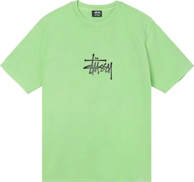 Футболка Stussy Surf Tomb Pigment Dyed Tee 'Green', зеленый