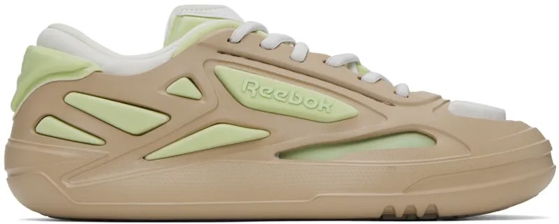 Бежево-зеленые кроссовки Future Club C Reebok Classics