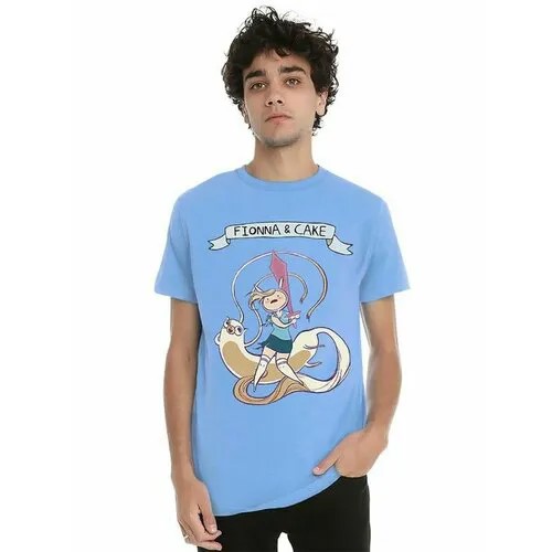 Футболка Design Heroes, размер 2XL, голубой