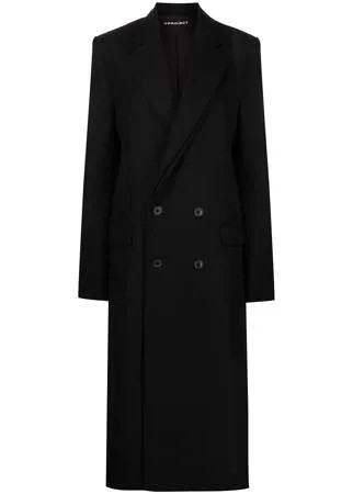 Y/Project двубортное шерстяное пальто