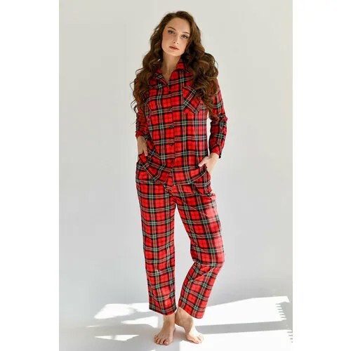 Пижама  Оптима Трикотаж, размер 44, красный