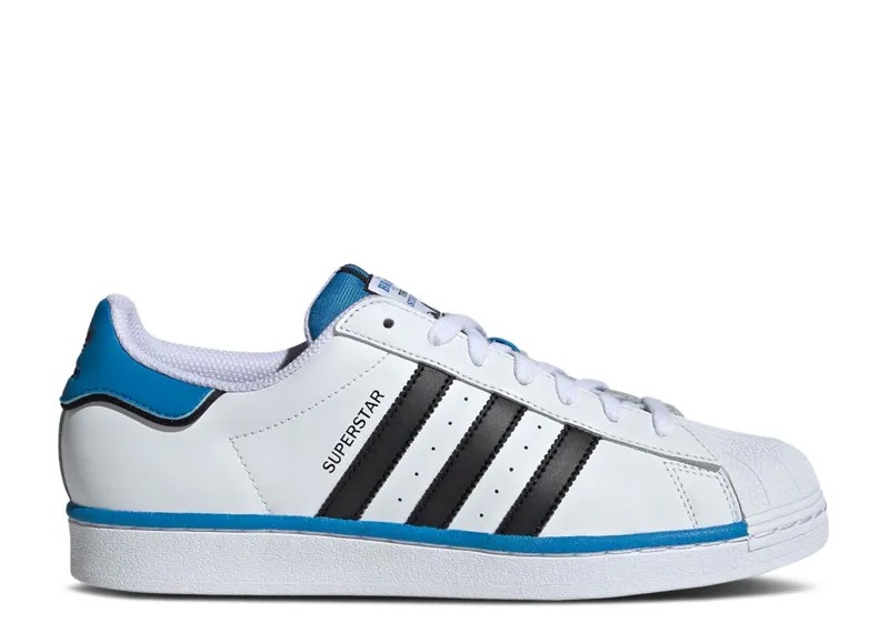 Кроссовки adidas Superstar 'Track Suit Pack - White Bright Blue', белый