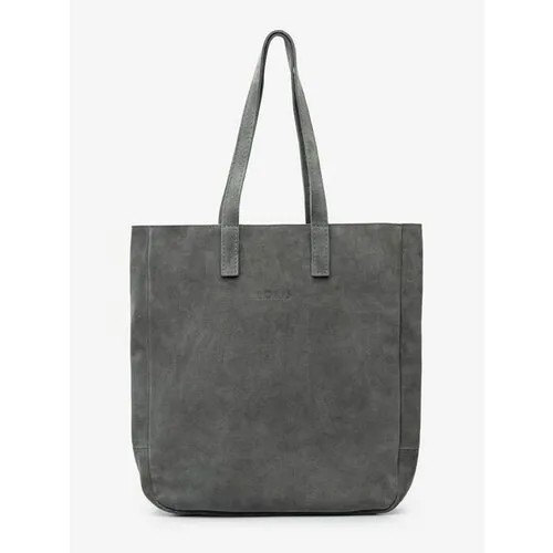 Сумка тоут LOKIS, фактура бархатистая, gray