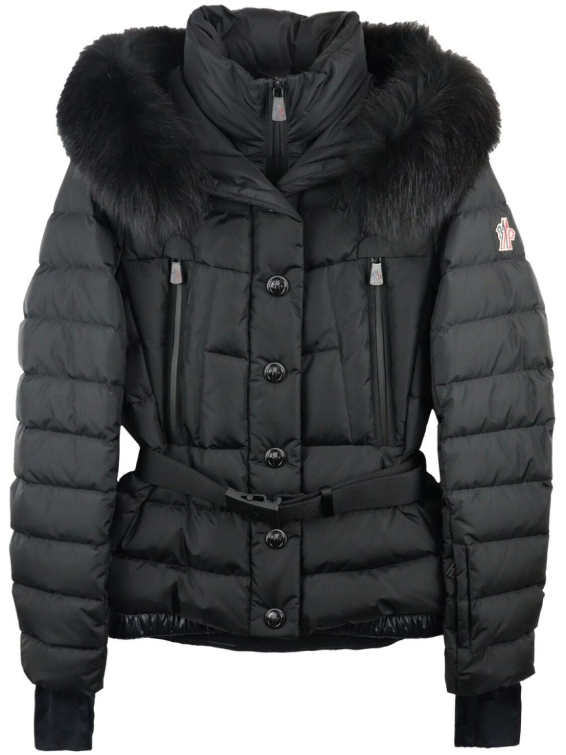 Moncler пуховик Beverley с капюшоном, черный