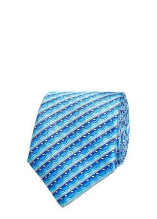 Шелковый галстук с принтом в морском стиле