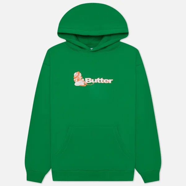 Мужская толстовка Butter Goods Crayon Logo Hoodie зелёный, Размер XL