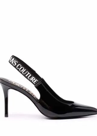 Versace Jeans Couture туфли с ремешком на пятке и логотипом