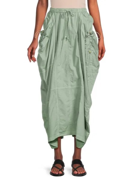 Однотонная макси-юбка Jilly Free People, цвет Mint Green