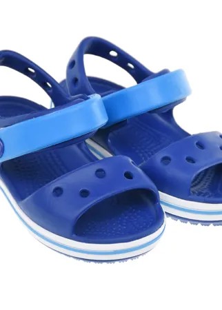 Синие сандалии на липучке Crocs детские