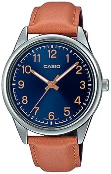 Японские наручные  мужские часы Casio MTP-V005L-2B4. Коллекция Analog