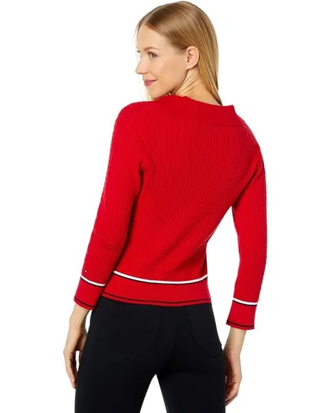 Свитер Tommy Hilfiger Jonny Collar Cable Sweater, цвет Scarlet