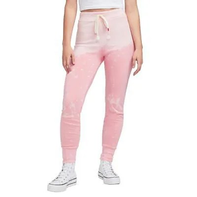 Женские розовые хлопковые брюки-джоггеры Wildfox Hypersonic Jack, домашняя одежда XS BHFO 4879