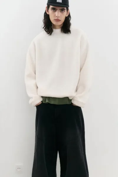 Свитшот oversize из флиса