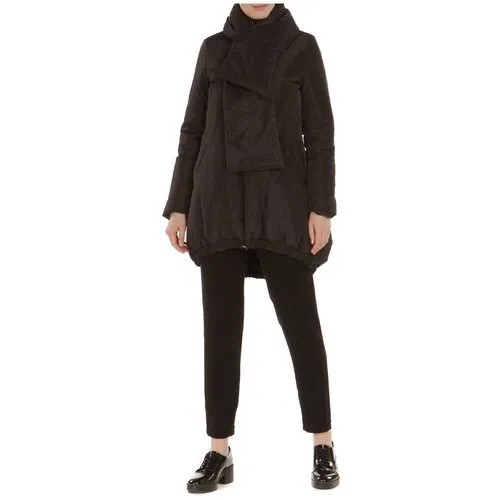 Куртка  Imperial, демисезон/зима, силуэт трапеция, капюшон, размер 40-42/XS, черный