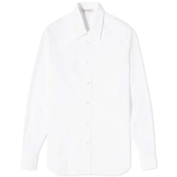 Рубашка Alexander Mcqueen Applique Harness, белый