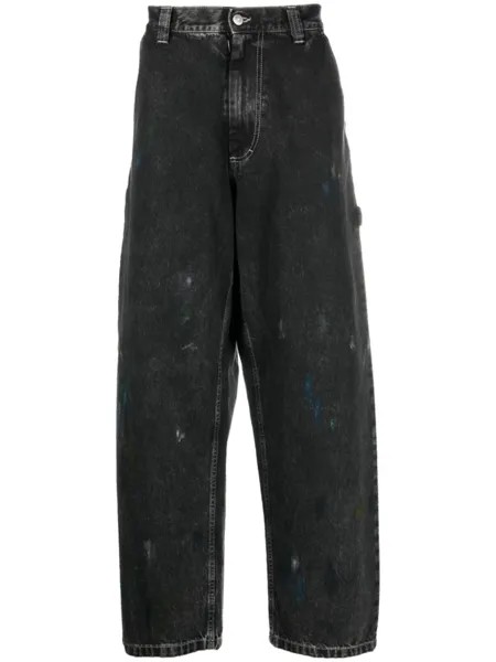 Maison Margiela прямые джинсы Paint, черный