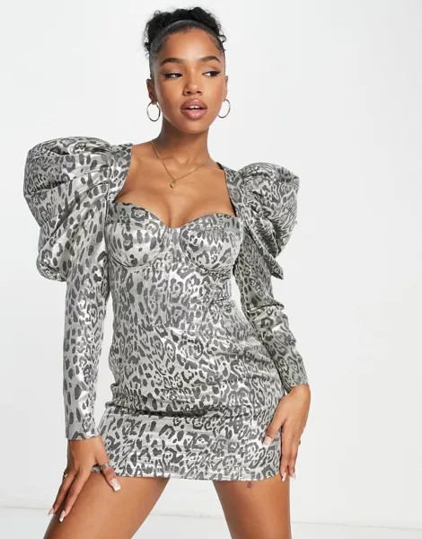 Жаккардовое платье мини Miss Selfridge для торжественного случая