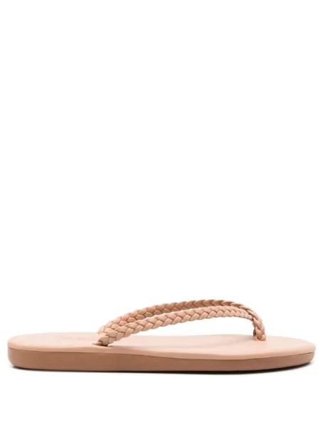 Ancient Greek Sandals шлепанцы с плетеными ремешками, нейтральный цвет