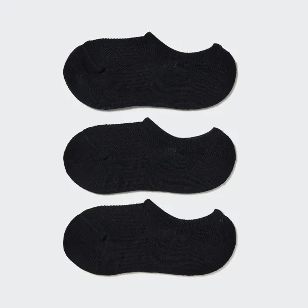 Очень короткие носки (3 пары/спортивные) UNIQLO, черный