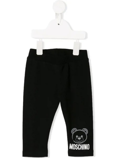 Moschino Kids легинсы с принтом Teddy Bear