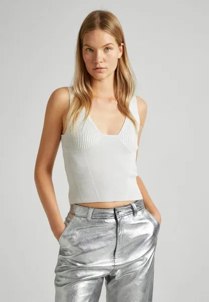 Топ Falon Pepe Jeans, цвет silver