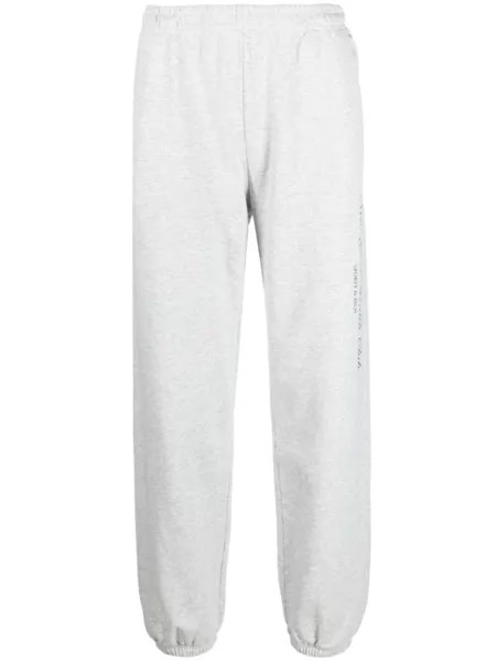 Sporty & Rich спортивные брюки с эластичным поясом и логотипом, серый