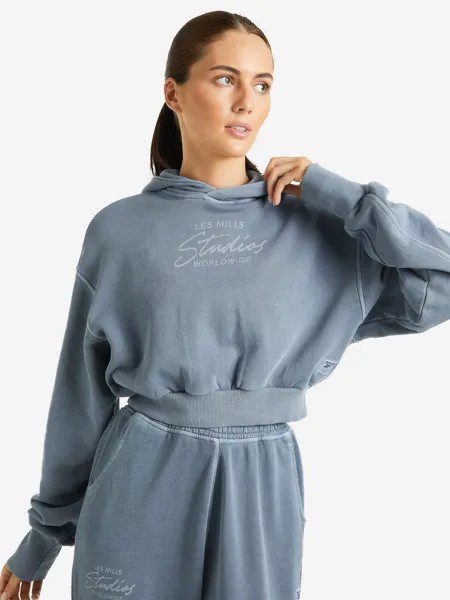 Худи женская Reebok Les Mills Natural Dye, Голубой