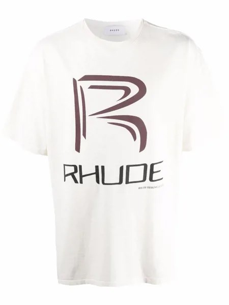 Rhude футболка с логотипом