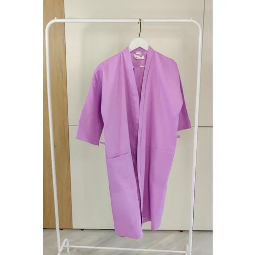 Халат  Linen Way, размер 50-52, фиолетовый