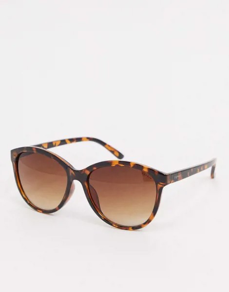 Круглые черепаховые солнцезащитные очки Esprit-Коричневый