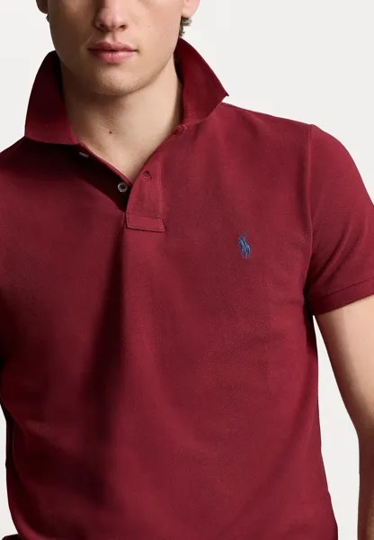 Рубашка поло SLIM FIT MESH POLO SHIRT Ralph Lauren, темно-красный