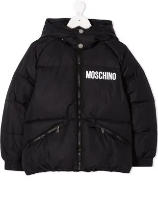 Moschino Kids пуховик-бомбер