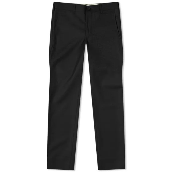 Шерстяные брюки в клетку Comme des Garçons Homme Plus, черный
