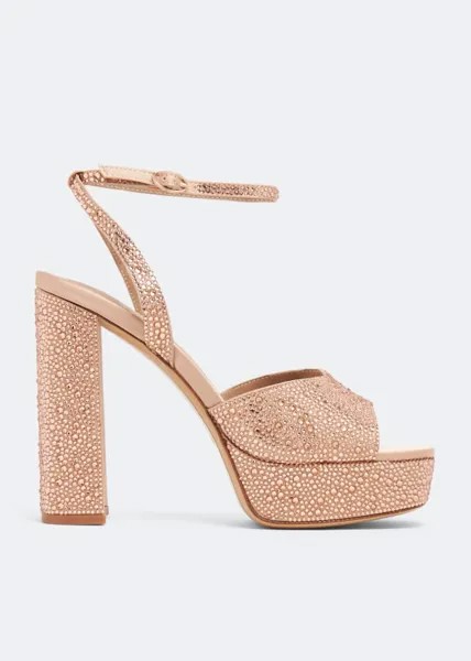 Сандалии NICOLI Vallea platform sandals, бежевый