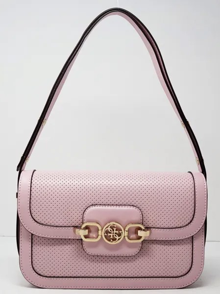 НОВИНКА, женская светло-розовая сумка-хобо-трансформер с логотипом GUESS, сумка через плечо, кошелек