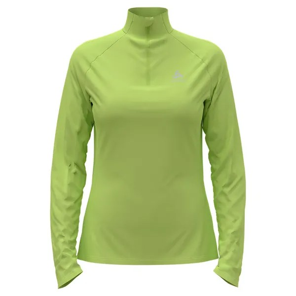 Спортивная футболка Odlo Essential half zip, зеленый