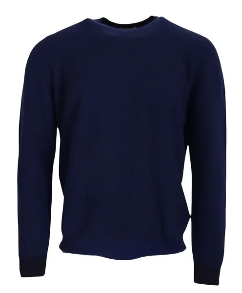 BALLANTYNE Свитер Темно-синий Пуловер с круглым вырезом и длинными рукавами IT54/US44/XL 560usd