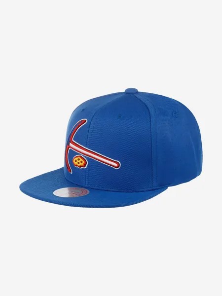 Бейсболка с прямым козырьком MITCHELL NESS 6HSSSH20054-DNUBLUE Denver Nuggets NBA (синий), Синий
