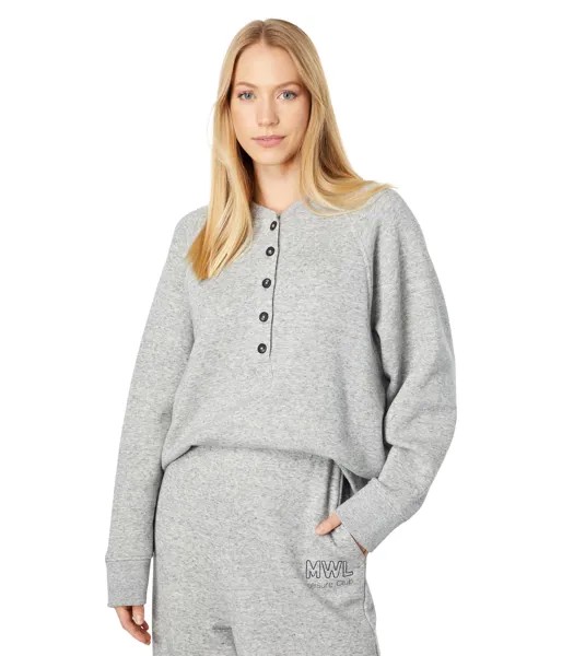 Пуловер Madewell, MWL Betterterry Henley Sweatshirt