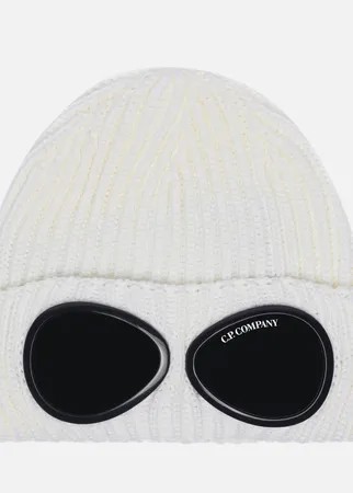 Шапка C.P. Company Extra Fine Merino Wool Goggle, цвет белый