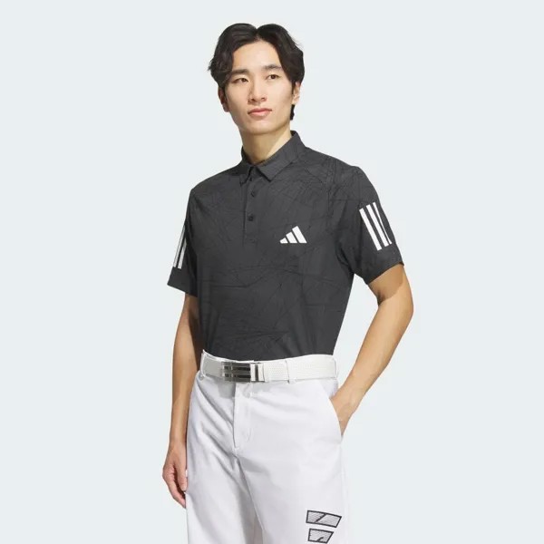 Поло Adidas Raybeam Print Dry Polo, цвет Carbon