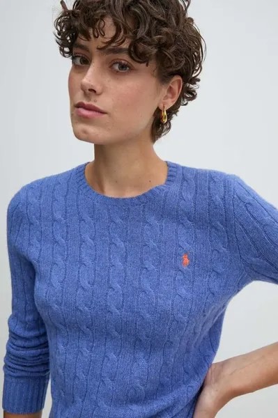 Шерстяной свитер Polo Ralph Lauren, синий