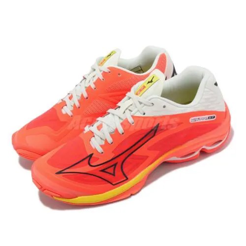 Mizuno Wave Lightning Z7 Белый Красный Мужская волейбольная спортивная обувь V1GA2200-02