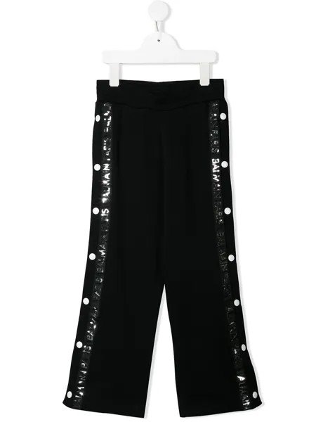 Balmain Kids спортивные брюки с пуговицами
